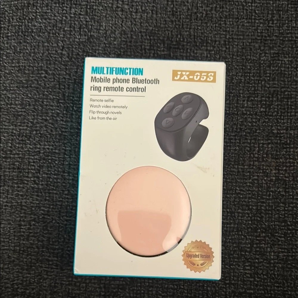 Black Bluetooth Ring Remote Control